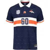 Fanatics Camisola de futebol 'NFL Football x Football Fan Top '26(Denver Broncos)' navy / laranja escuro / branco