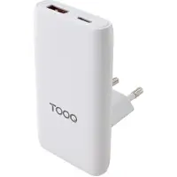 TooQ Carregador De Parede Usb-a E Usb-c Tqwc-gansl65w1a1c