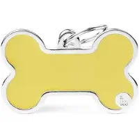 My Family Etiqueta Para Animais De Estimação Em Osso Xl Feita à Mão
