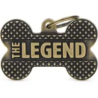 My Family Etiqueta De Identificação Para Animais De Estimação Bronx Bone The Legend Xl
