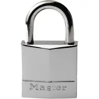 Master Lock Um Cadeado Cromado Latão