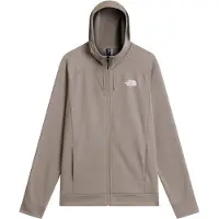 The North Face Casaco em moletão 'M REAXION 2.0 HOODED FULL ZIP JACKET' taupe / branco
