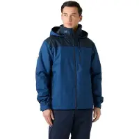 Helly Hansen para homem. 34442 Casaco náutico Crew Hooded Midlayer 2.0 azul escuro (S), Casual, Poliéster, Ao ar livre, Marinho