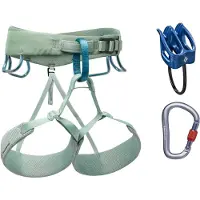 Black Diamond - Arnês escalada - W Momentum Harness Package Desert Sage para Mulher - Tamanho XS - Verde