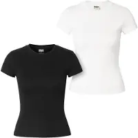 Urban Classics Camisa preto / branco
