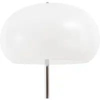 NOLA Candeeiro de pé Owen, altura 150 cm, vidro, cromado/branco