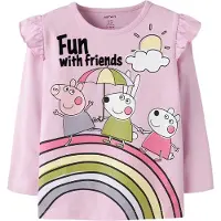 Name it Camisola 'Peppa Wutz' amarelo claro / cana / cor-de-rosa / preto