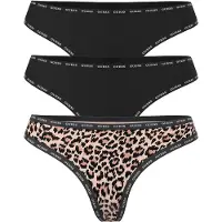 GUESS Tanga nude / preto / branco