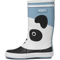 Aigle Bota de borracha 'LOLLY POP WWF' azul céu / preto / branco