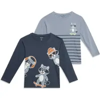 Name it Camisola 'NMMVILASSE'' azul pombo / azul escuro / pueblo / branco