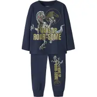 Name it Pijama 'NMMOVAS JURASSIC' azul noturno / cáqui / verde escuro
