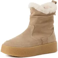 Tamaris Botas bege / branco natural