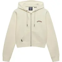 Superdry Moletom Com Fecho Essential Logo Cropped