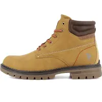 U.s. polo assn. US POLO ASSN. Botas com atacadores 'Ohio' camelo / castanho