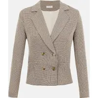 Anna field Blazer castanho / preto / branco