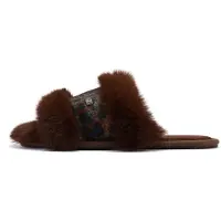 Australia Luxe Collective Pantufa ' MUCHAS LUXE ' castanho