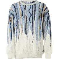 Carlo colucci Pullover azul claro / azul escuro / cáqui / branco
