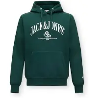 Jack & Jones Sweatshirt 'JORFREDERIKSBERG' verde / branco