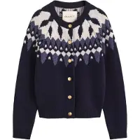 Gant Casaco de malha marinho / navy / branco