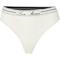 LOVE Stories Tanga 'Lima' preto / branco / branco lã