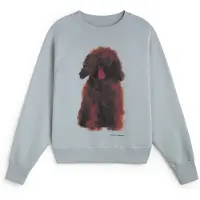 Thinking MU Sweatshirt 'Bonnie' azul claro / rosa escuro / vermelho fogo / preto