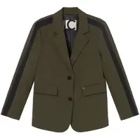 Lola Casademunt Blazer verde escuro / preto