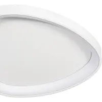 LINDBY Candeeiro de teto LED Triangulo, branco, 42 cm, regulável em 3 níveis de