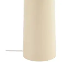 LINDBY Candeeiro de pé Lotte, 150 cm, bege, metal, tecido, E27