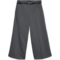 Vero Moda Calças De Cintura Alta Elma Belt Culotte Wide Leg