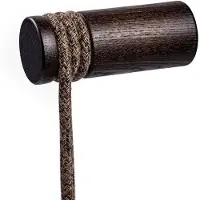 Creative Cables Prensa-cabos De Madeira Rolé. Fixação Na Parede Para Candeeiro De Suspensão