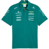 Puma Polo De Manga Curta X Aston Martin F1 Replica