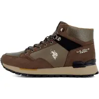 U.s. polo assn. US POLO ASSN. Botas com atacadores 'Aron' castanho / oliveira
