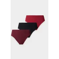 Lindex Cueca vermelho / bordeaux / preto