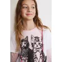 Desigual Camisola cor-de-rosa / preto / branco
