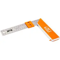 Bahco Esquadro De Carpinteiro Com Lâmina E Marcador Deslizante Aço Inoxidável 200 Mm
