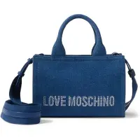 Love Moschino Malas de tiracolo azul ganga / prata