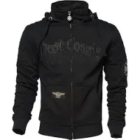 West Coast Choppers Por Vida Casaco c/capuz e fecho Preto M