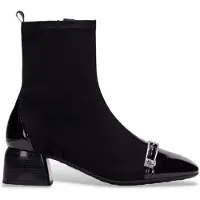 Hispanitas para mulher. HI265016 Botas de couro Varsóvia preto (41), Tecido, 3 a 5cm, Zíper, Casual