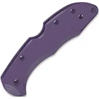 Flytanium G-10 Scales - Spyderco Delica - Deep Purple