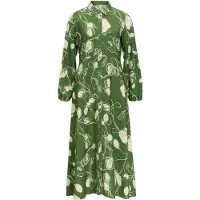 Vila Vestido Longo De Manga Comprida Jacira