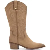 Xti para mulher. 14430803-BEIGE Botas 144308 bege (41), 3 a 5cm, Zíper, Casual