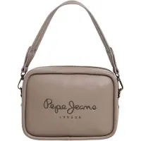 Pepe Jeans para mulher. PL0300004 Bolsa de ombro Bassy Code preta (OSFA), Preto, Casual, Poliuretano