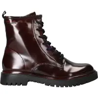 Tamaris Botim com fivela vermelho vinho