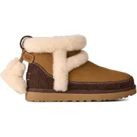 Ugg Botas 'Classic Mini Heritage' castanho / castanho claro / offwhite