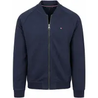 Tommy Hilfiger Casaco em moletão 'ESSENTIAL' azul escuro