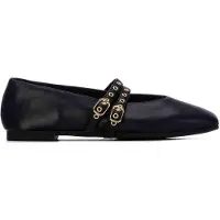 Xti para mulher. 14640501-NEGRO Sapatilhas de balé 146405 preto (41), Plano, Fivela, Casual