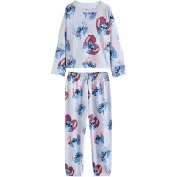 Next Pijama 'Lilo & Stitch' azul / azul claro / cor-de-rosa / borgonha