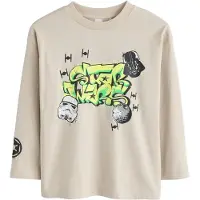 Next Camisola 'Star Wars' amarelo / pedra / lima / preto