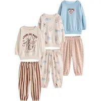 Next Pijama ecru / areia / azul claro / castanho