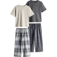 The Set Pijama cinzento / antracite / greige / cinzento claro